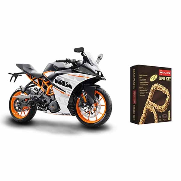 KTM DUKE 390 and RC 390 Rolon Brass Chain Sprocket Kit
