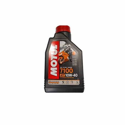 Motul 7100 Ester 4T Fully Synthetic 10W-40 Petrol Engine Oil for Bikes (1 L)