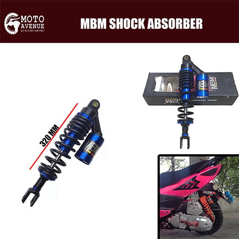 Universal MBM" 320mm Motorcycle Nitrogen Air Shock Absorber Rear Suspension