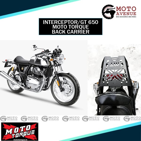 ROYAL ENFIELD INTERCEPTOR 650 / GT 650 BACK CARRIER BY MOTO TORQUE