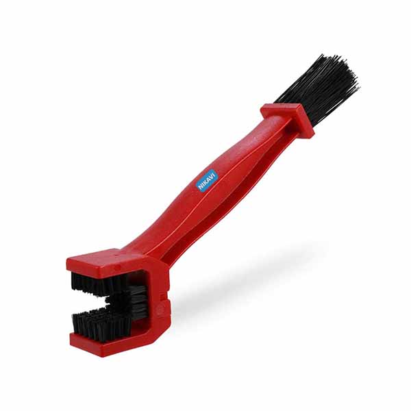NIKAVI Universal Motorcycle Chain Cleaning Brush (Red)