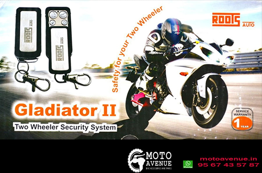 Roots Gladiator III RTWSG3 Two Wheeler Security System (Centre Lock)