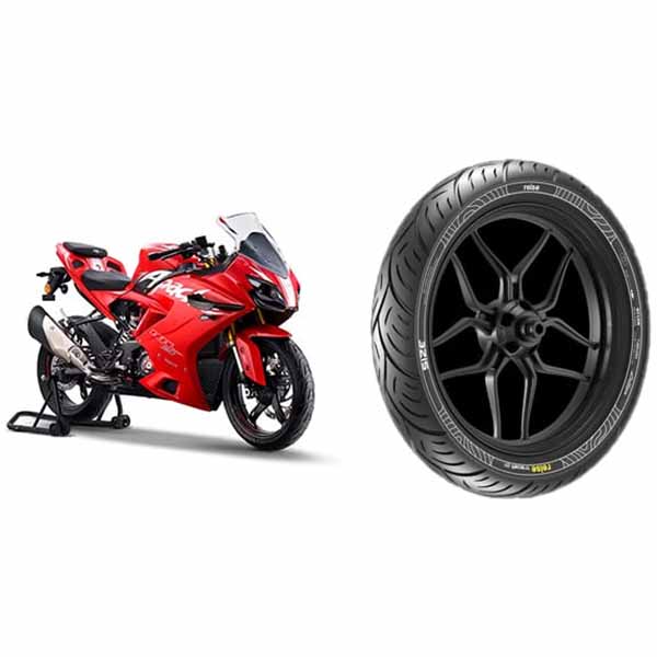 TVS RR 310 Front 110/70-17 and Back 150/60-17 TRACE R tyre by Reise