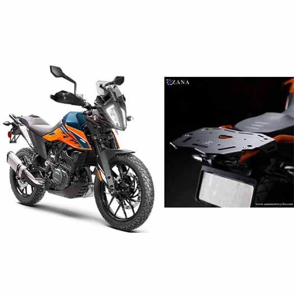 ZANA TOP RACK WITH PLATE ORANGE( TYPE-2) KTM ADV 250 / 390 / 390 X