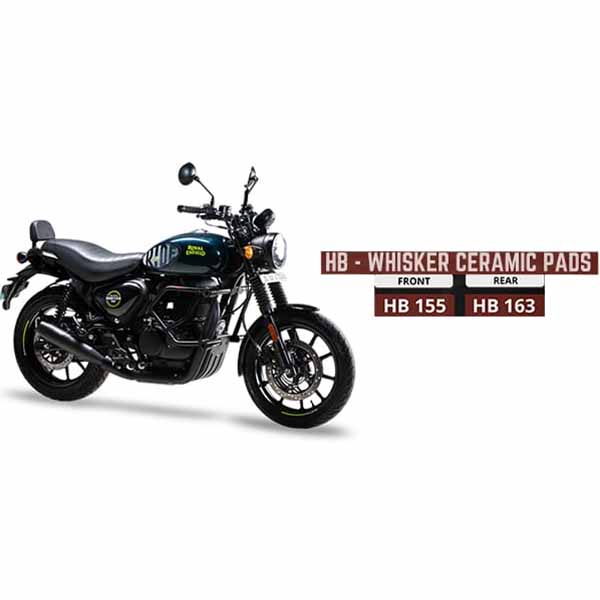 NGAGE WHISKER CERAMIC BRAKE PADS FOR ROYAL ENFIELD HUNTER 350