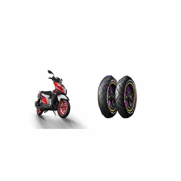 JK BLAZE 110/80-12 Rear and JK BLAZE 100/80-12 Front Tyre For NTORQ