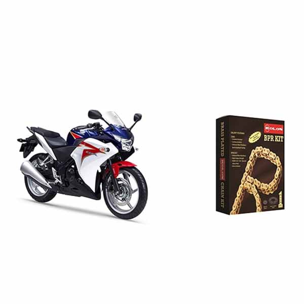 Honda CBR 250R Rolon Brass Chain Sprocket Kit