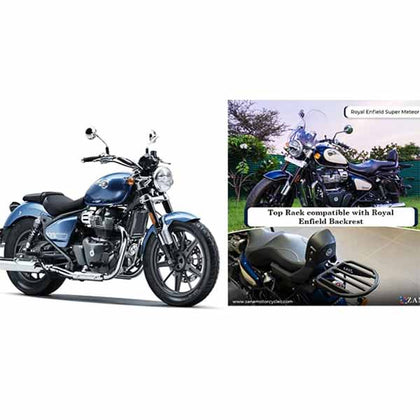 Toprack Compatible with Royal Enfield Backrest for Super Meteor 650 by Zana