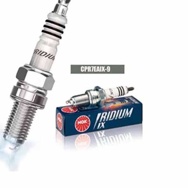 SPARK PLUG NGK IRIDIUM IX FOR GIXER155 , ROYAL ENFIELD  CLASSIC 350 AND THUNDERBIRD, CPR7EAIX-9