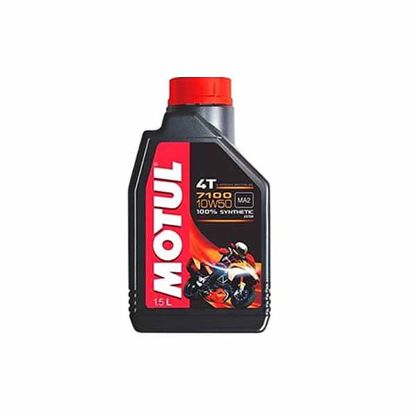 Motul 7100 4T 10W-50 API SN Fully Synthetic Petrol Engine Oil for Bikes (1.5 L)