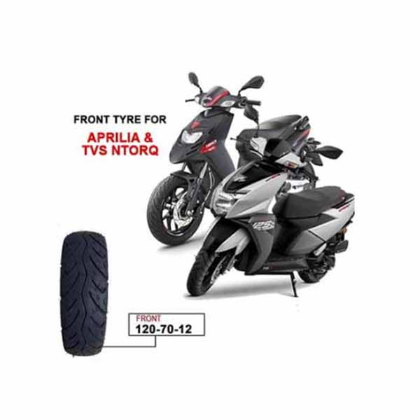 Ralco Blaster- ST Tubeless Front Tyre 120/70-12 For Aprilia And TVS Ntrorq