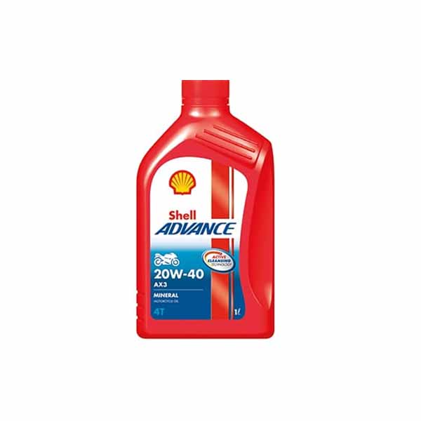 Shell Advance AX3 4T 20W-40 High Performance Engine Oil  (1 L)