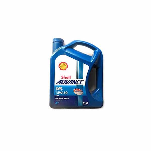 Shell Advance AX7 15W-50 API SM Semi Synthetic Engine Oil (2.5 L)