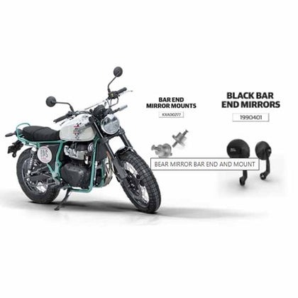 Royal Enfield Genuine Bar End Mirrors and Mounts for Bear 650