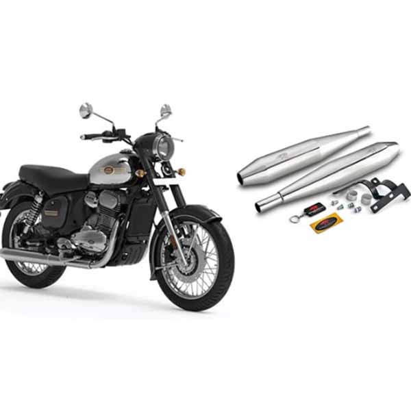 RED ROOSTER PERFORMANCE CELESTA EXHAUST FOR JAWA MOTORCYCLE POLISH FINISH