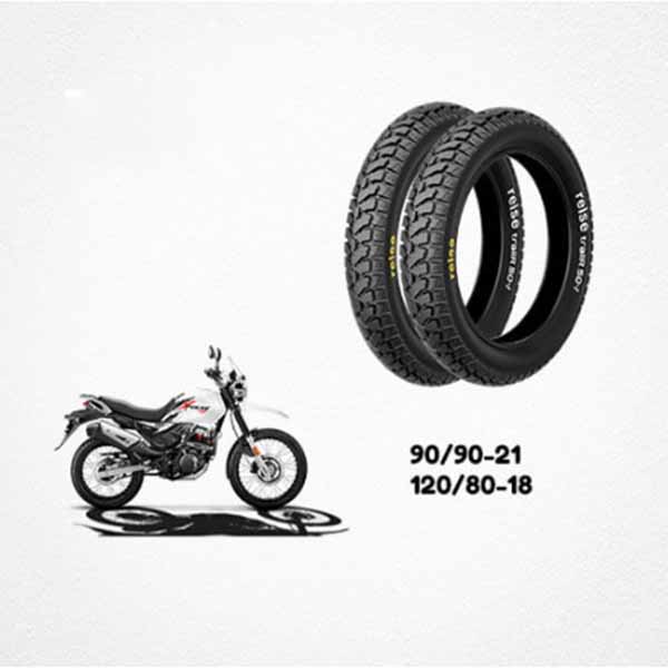reise Tyre trailR For HERO XPULSE 200 120/80-18 Rear And Front Tube Tyre 90/90-21