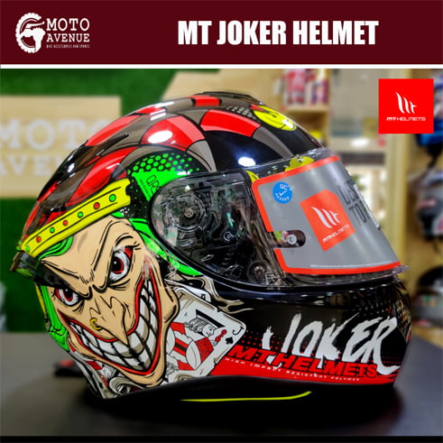 MT Targo Pro Joker Gloss Black Helmet-Medium size