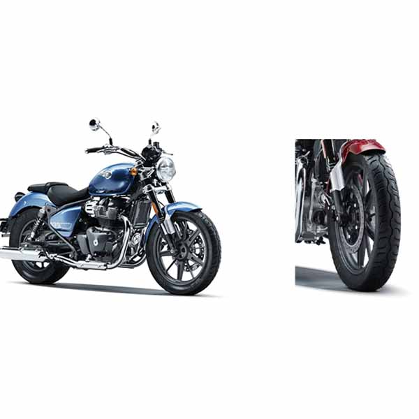 Royal Enfield Super Meteor 650 Genuine Tubeless tyre Front 100/90-19 Rear 150/80-16