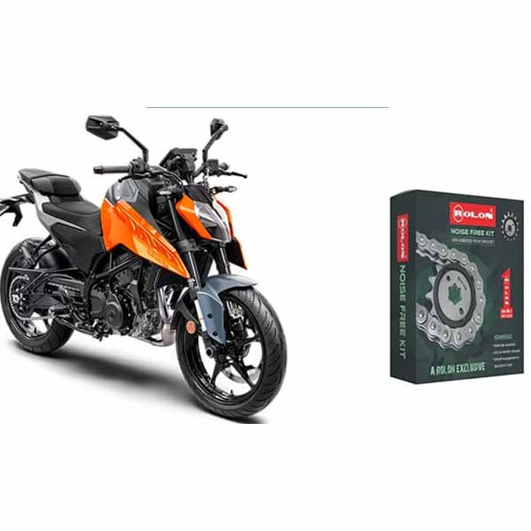 KTM Duke 250 (GEN-3) Rolon Noise Free Chain Sprocket Kit