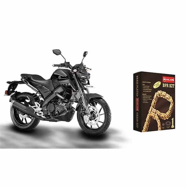 ROLON BRASS PLATED CHAIN SPROCKET KIT FOR YAMAHA MT15