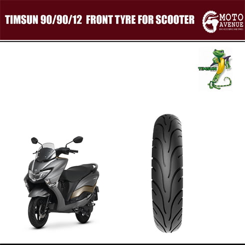 TIMSUN 90/100/12 TS-653 Scooter Front Tubeless Tyres