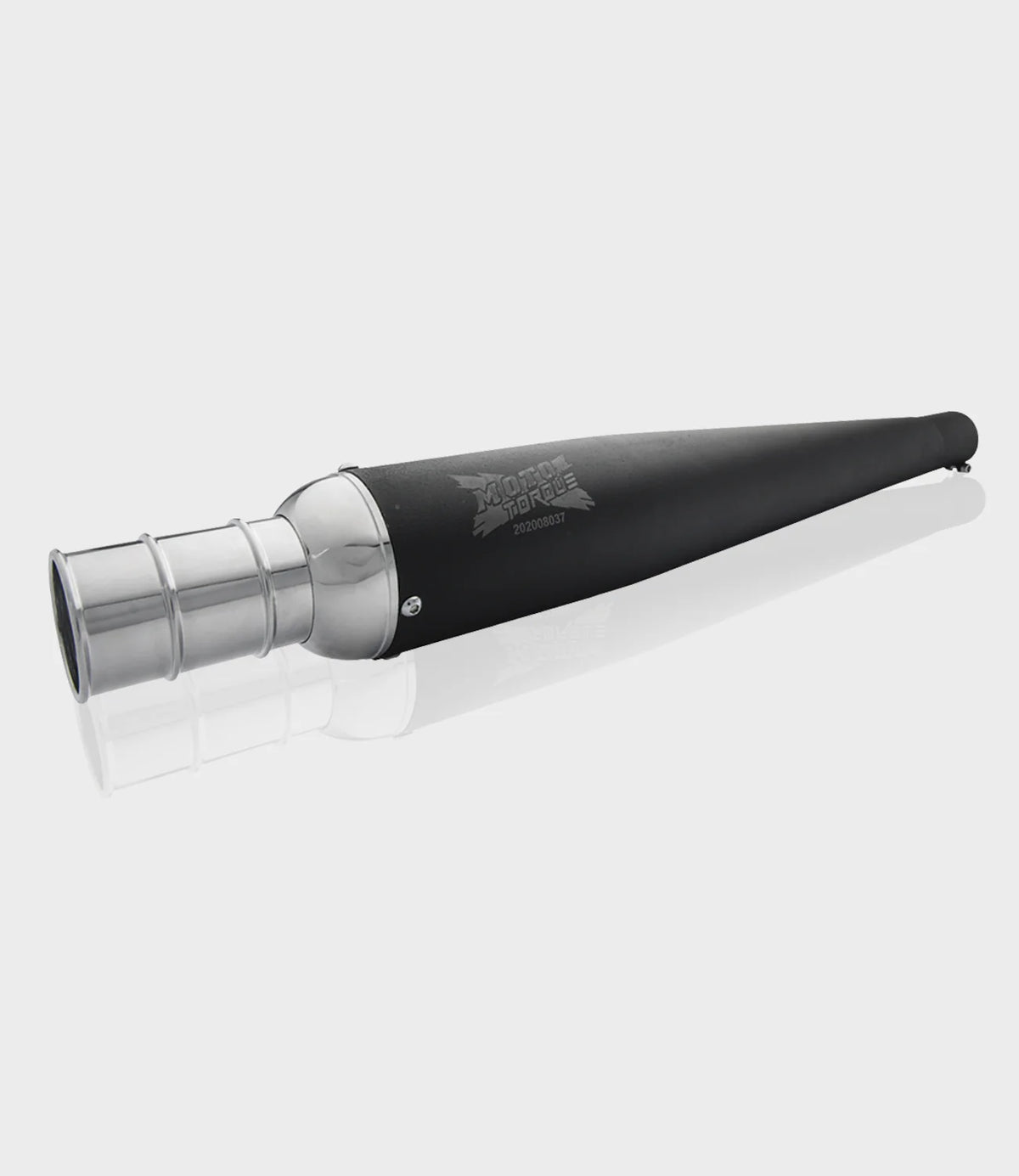 Moto Torque Beat Exhaust Black for Royal Enfield Classic,electra,standerd,thunderbird