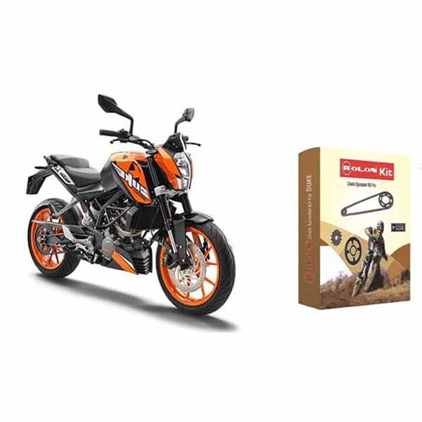 Rolon Chain Sprocket Kit- KTM DUKE 200 & RC 200 (6H)