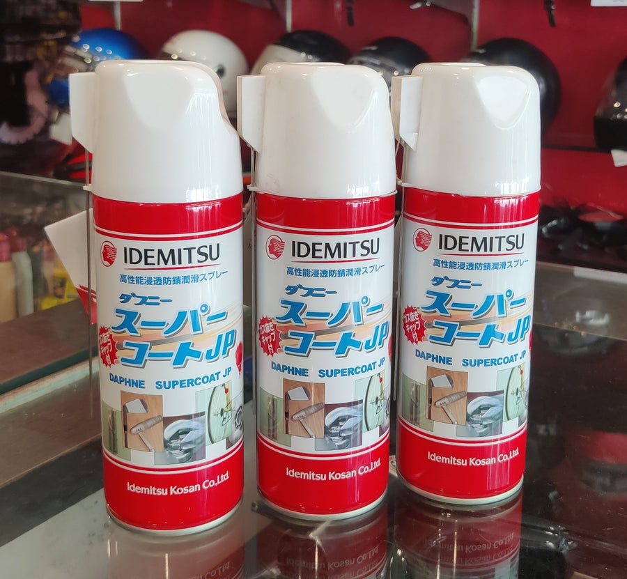 IDEMITSU Daphne Supercoat JP All in One Chain Lube and Chain Cleaner.