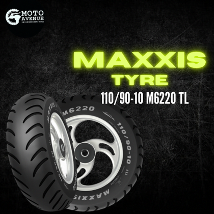 TYRE FOR RAY ZR ,NTORQ 125 FRONT 110/90-10 M6220 TUBELESS BY MAXXIS