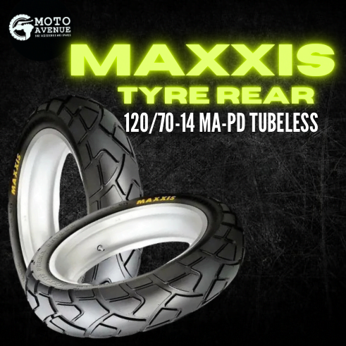 MAXXIS TYRE FOR APRILIA REAR 120/70-14 MA-PD TUBELESS