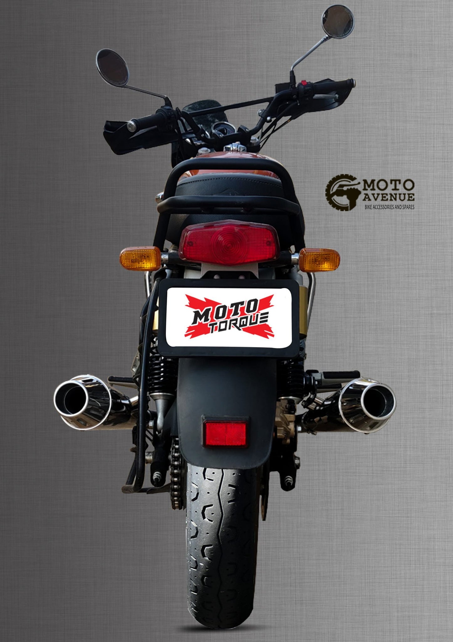 Moto Torque BOLT Exhaust for Royal Enfield Interceptor 650 (Pack of Two)