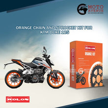 ROLON ORANGE CHAIN SPROCKET KIT FOR KTM DUKE 125( 6H)