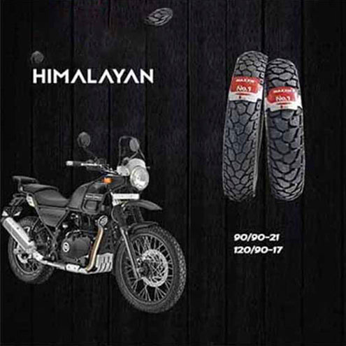MAXXIS MAXXPLORE Tyre For ROYAL ENFIELD HIMALAYAN Rear Tyre 120/90-17 And Front Tyre 90/90-21 (Tubeless)