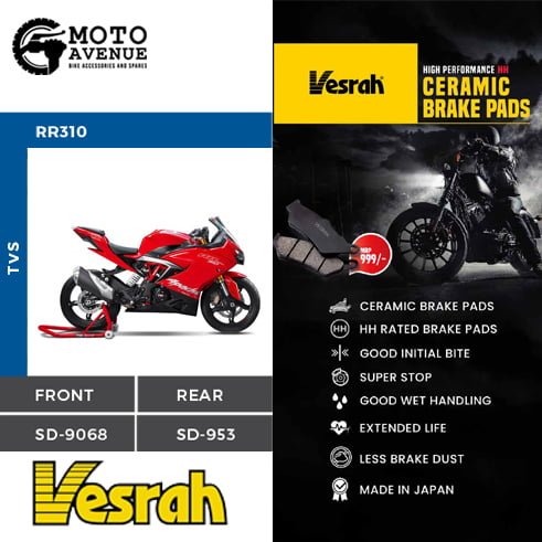 VESRAH Ceramic Brake PAD For TVS RR310