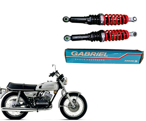 Gabriel TVS Phoenix Rear Shock Absorber Red Colour for Royal Enfield and Yamaha RX 100