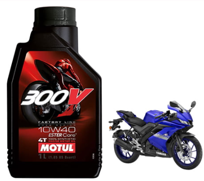 Motul 300V 10W40 Factory Line Ester Core Fully Synthetic for Petrol Engine Oil for Bikes (1 L)