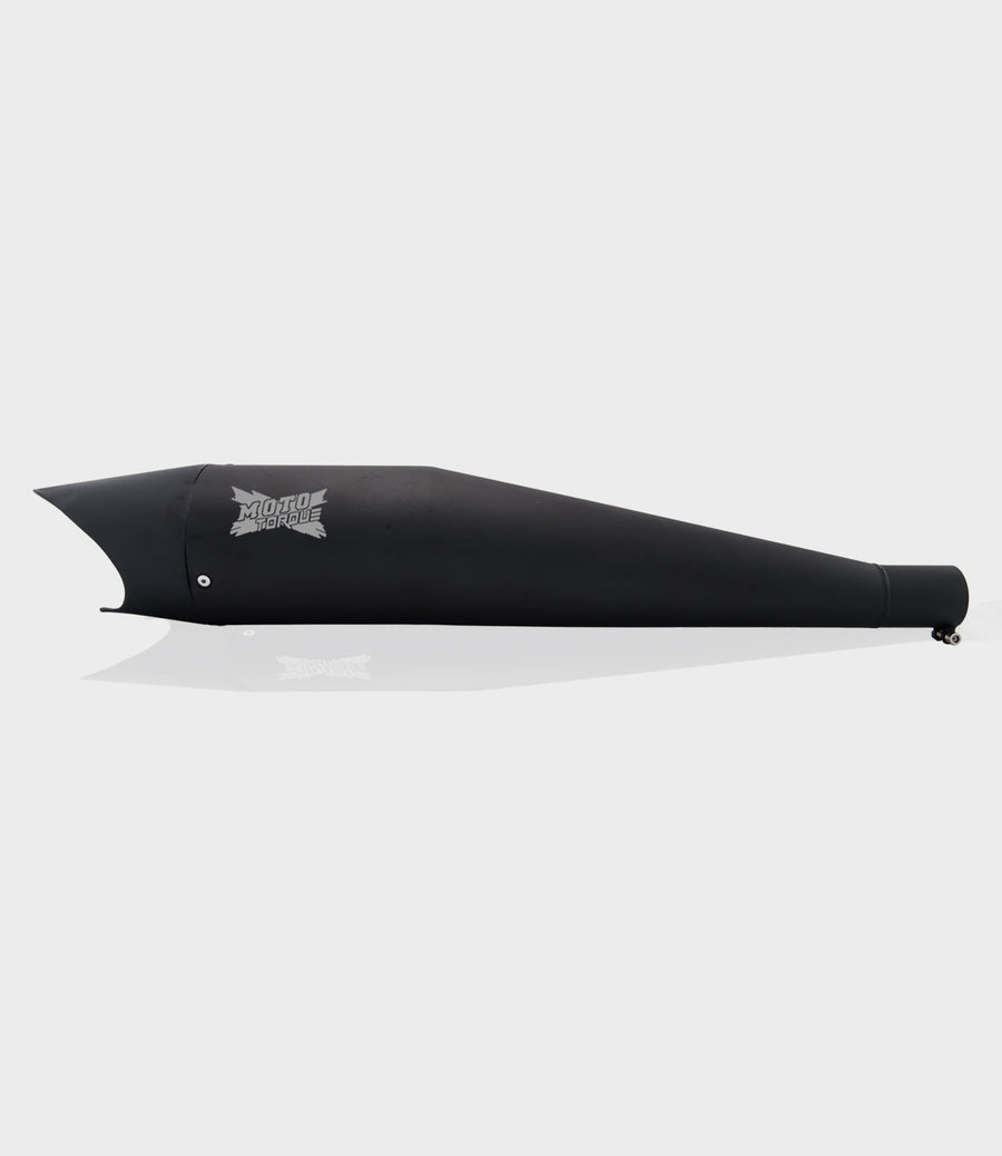 Moto Torque Shark Black Silencers for Royal Enfield