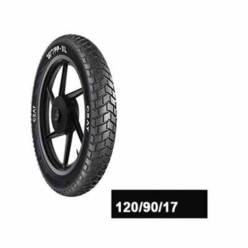 Ceat Gripp XL 120/90-17 64S Tube Type Bike Tyre, Rear For Himalayan