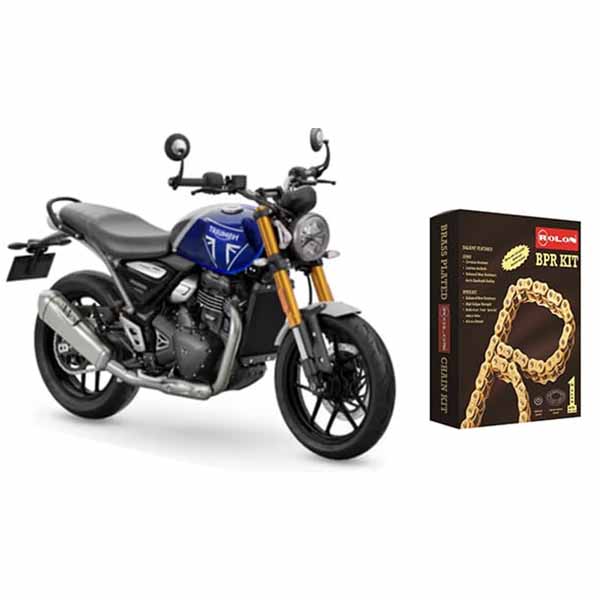 Triumph Speed / Scrambler 400 Rolon Brass Chain & Sprocket kit