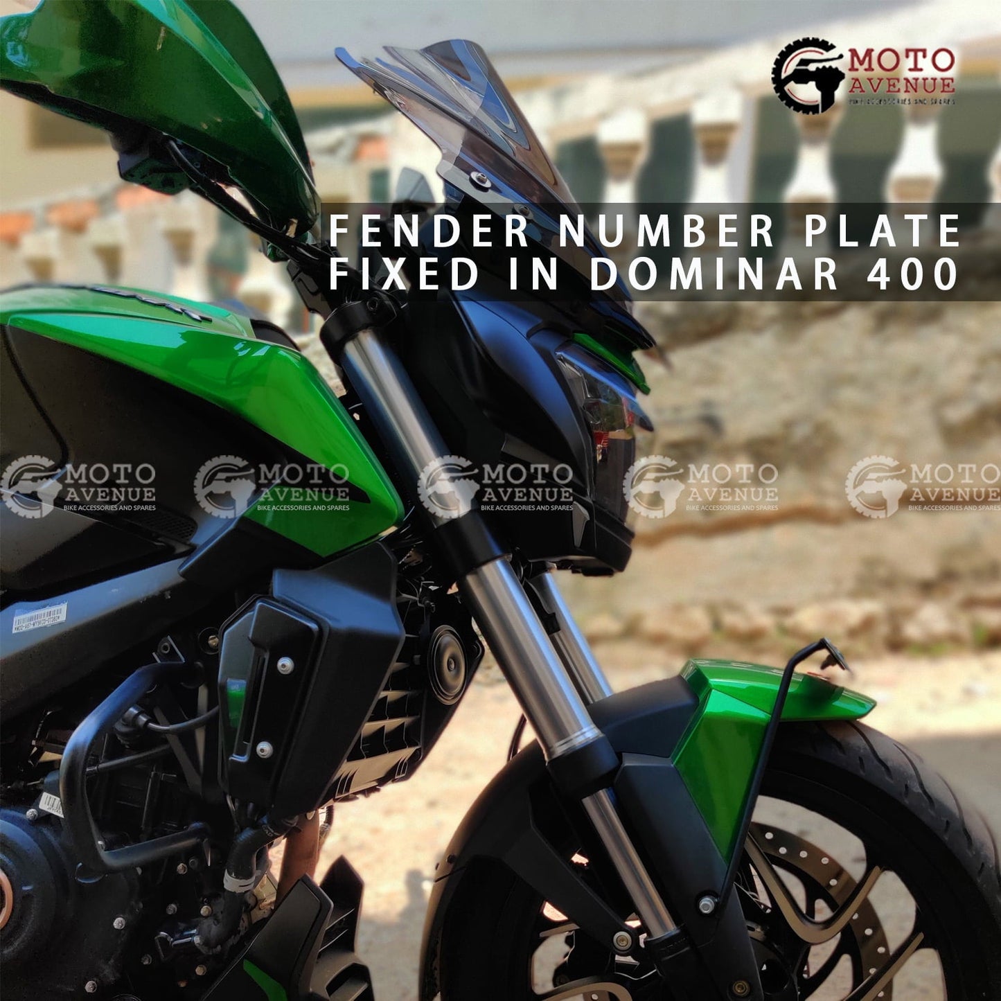 FRONT NUMBER PLATE STAY FOR BAJAJ DOMINAR 400 UG19