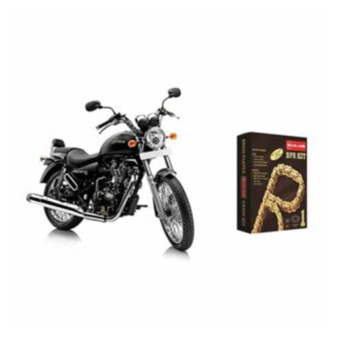Rolon Brass chain and Sprocket Kit for Royal Enfield Thunderbird 500/Standard 500/Classic Stealth Black 500 (All UCE 500cc DOUBLE DISC models)