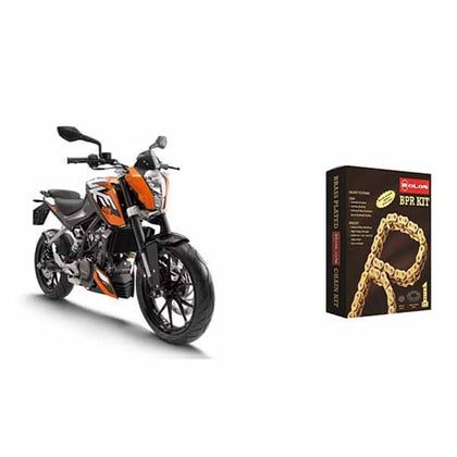 ROLON BRASS CHAIN SPROCKET KIT FOR KTM DUKE 125 (6H)