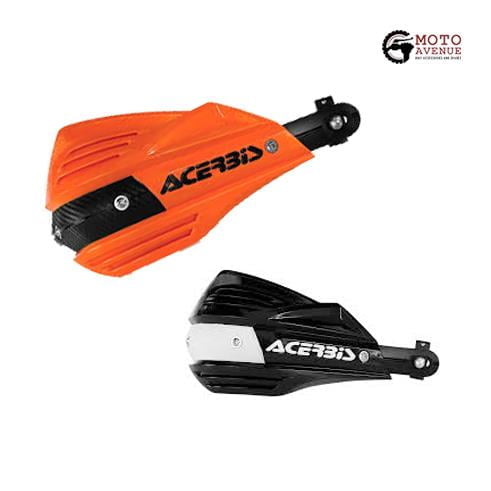 Acerbis X Factor Handguard Orange and Black for Motorcycles