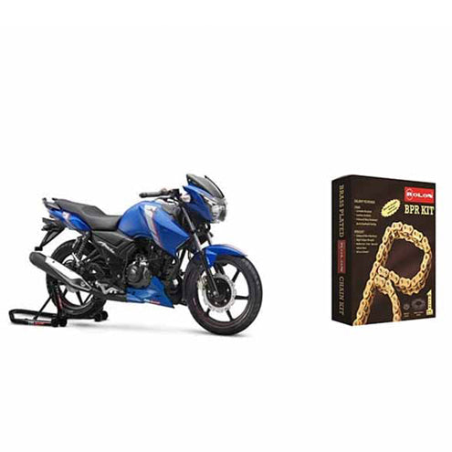 Apache RTR 180 Rolon Brass Chain Sprocket Kit