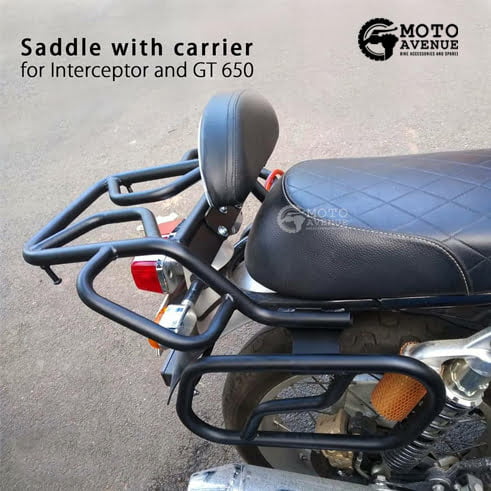 Saddle with Rear Heavy Carrier for Interceptor 650