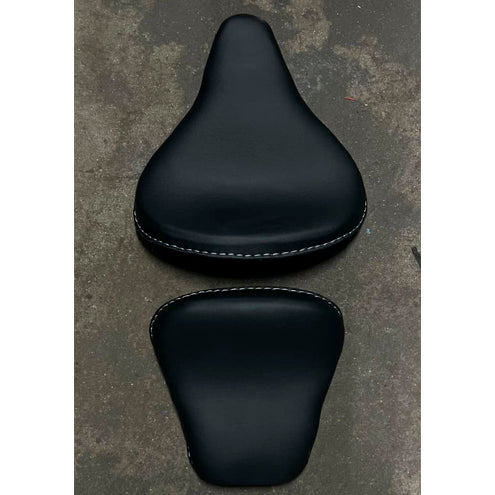 Cycle Seat for Royal Enfield Classic Front and Rear Set Black
