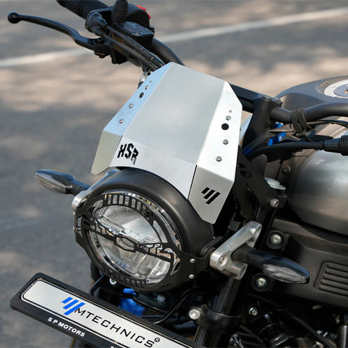 YAMAHA XSR 155 METAL VISOR SILVER MTECHNICS
