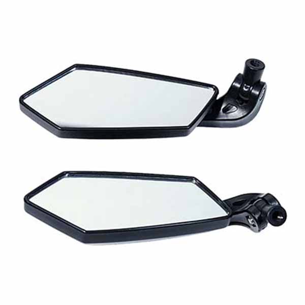 Black KOSO Handle bar Mirrors for Royal Enfield Classic Standard Electra Thunderbird Himalayan and Continental GT