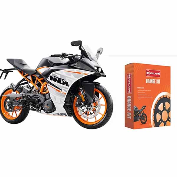 ROLON ORANGE CHAIN SPROCKET KIT FOR KTM RC 390( 6H)