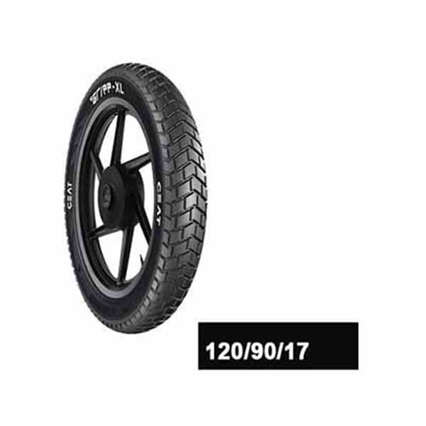 Ceat Gripp XL 120/90-17 64S Tube Type Bike Tyre, Rear For Himalayan